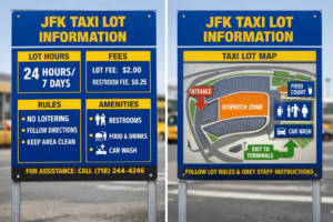 JFK Taxi Lot Information