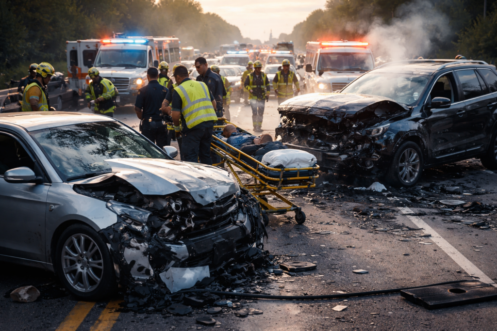 A naod mahray car accident