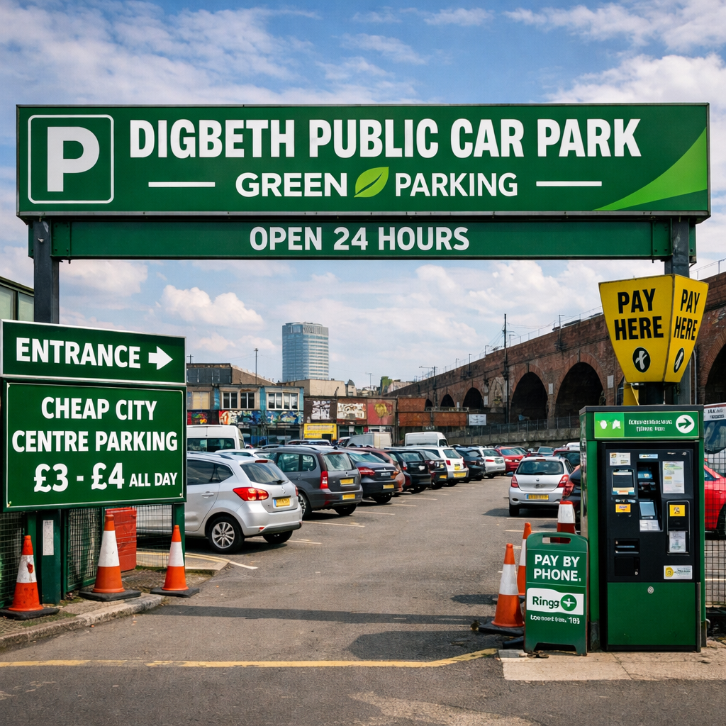 Digbeth Public Car Park Birmingham Green Parking